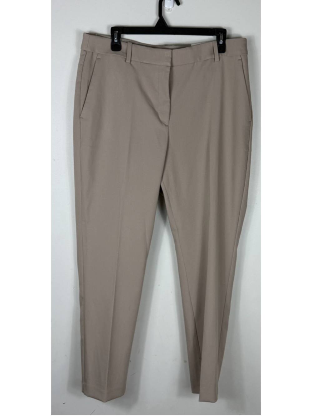H&M Slacks Regular Waist Size 14 NWT Beige Tan Ankle Length